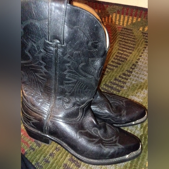 Men's Durango Leather Cowboy Boots Size 10.5EE - Picture 1 of 11
